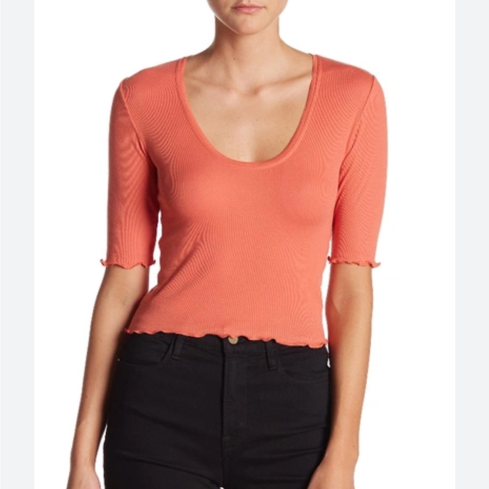 Free People Up All Night Short Sleeve T-Shirt M8